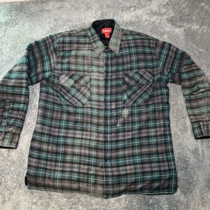 Vintage Coleman Green/Black Flannel Hunting Shirt RN 58726 Men's Size L